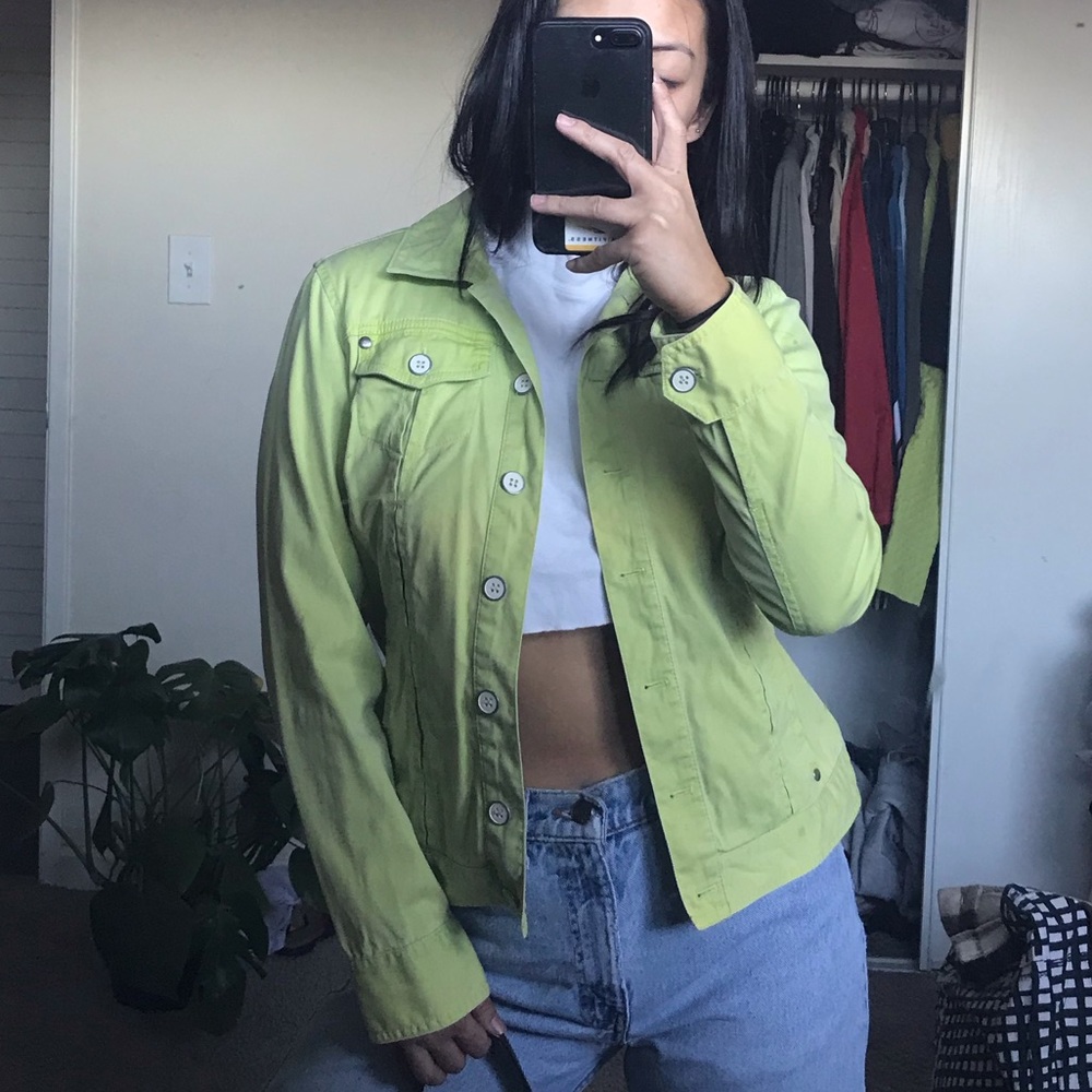 Vintage Neon Green Jacket